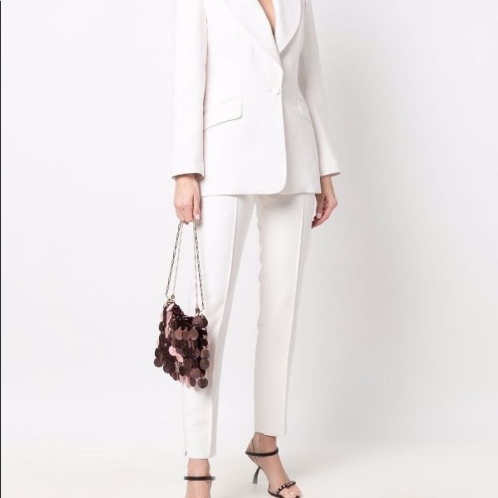 mid-rise tailored trousers 